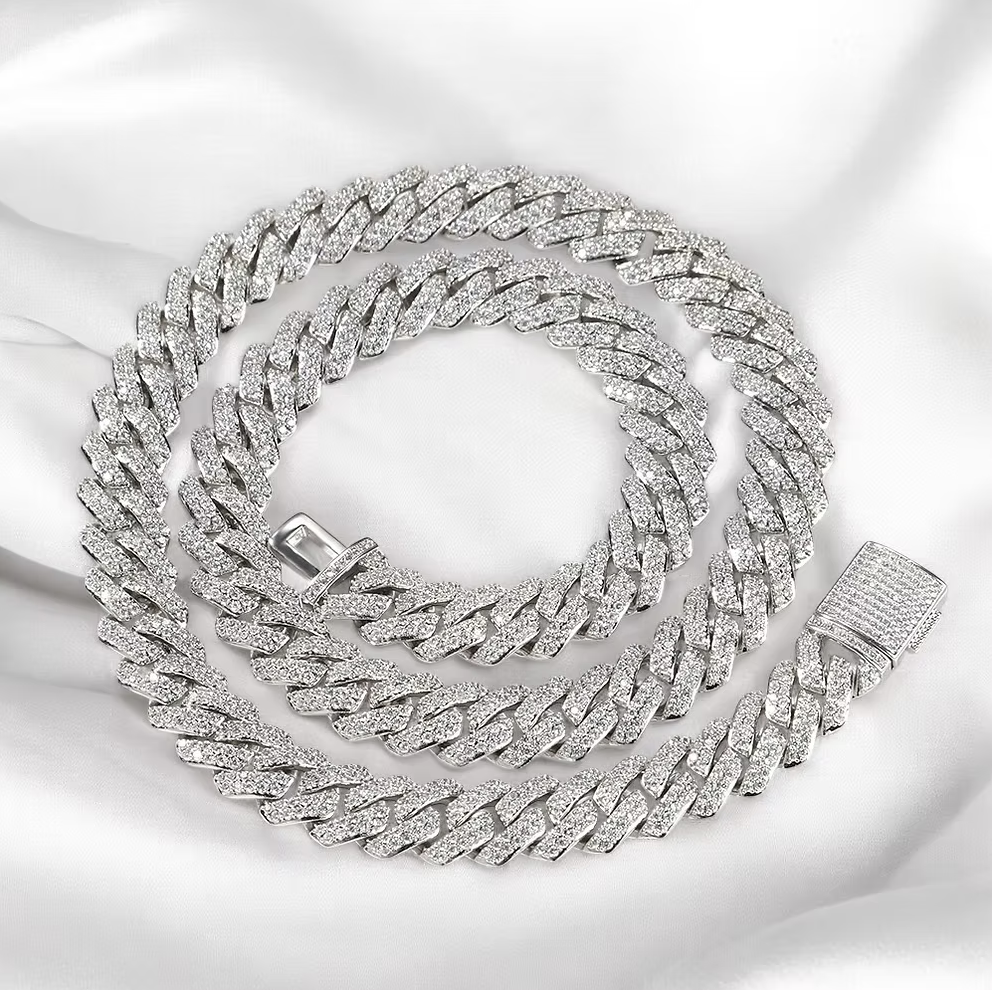 Naszyjnik Kubański Wysadzany Kamieniami